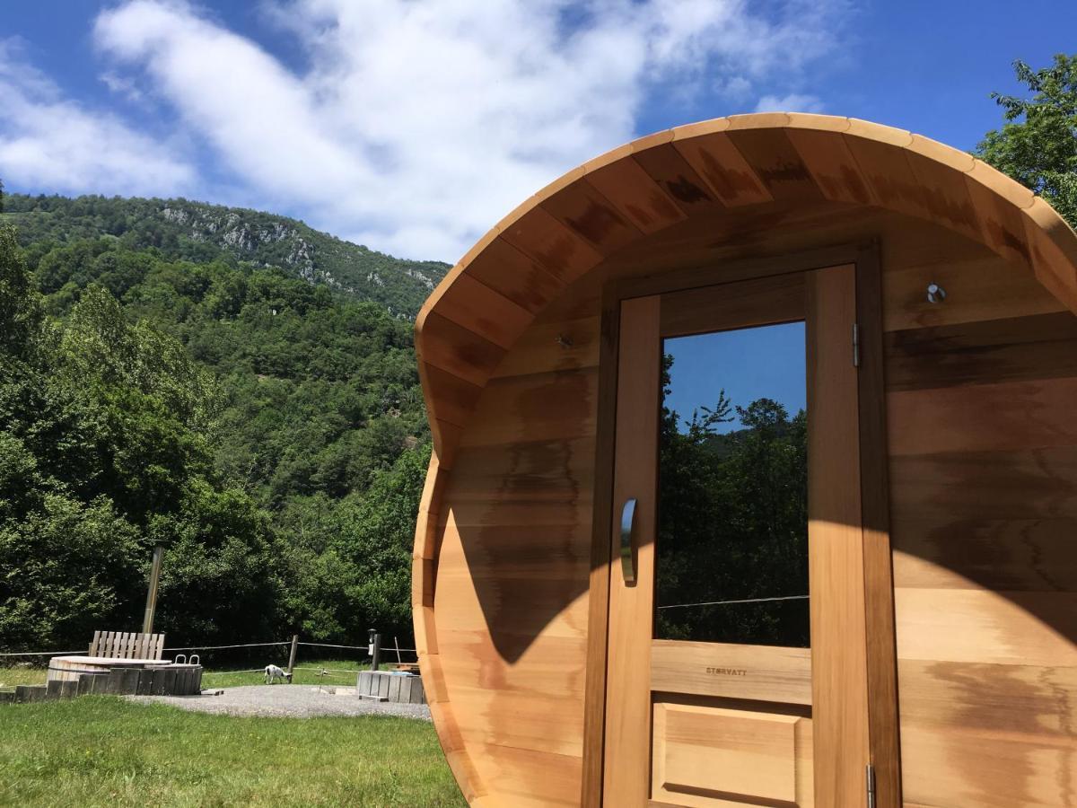 Yourte Et Son Bain Nordique Frechet-Aure Buitenkant foto